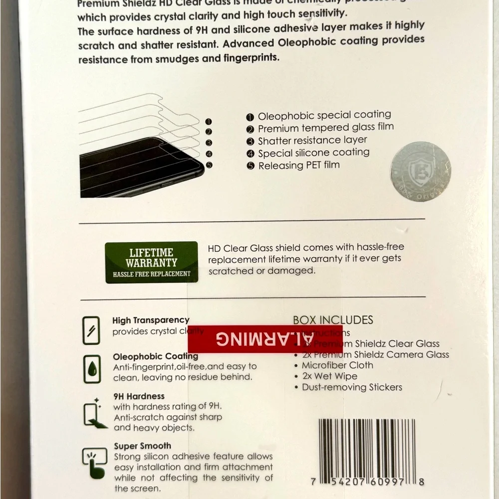 HD Clear Glass Screen Protector for iPhone 16 Pro Max